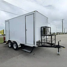 2-Stall Luxury Mobile Restroom Trailer